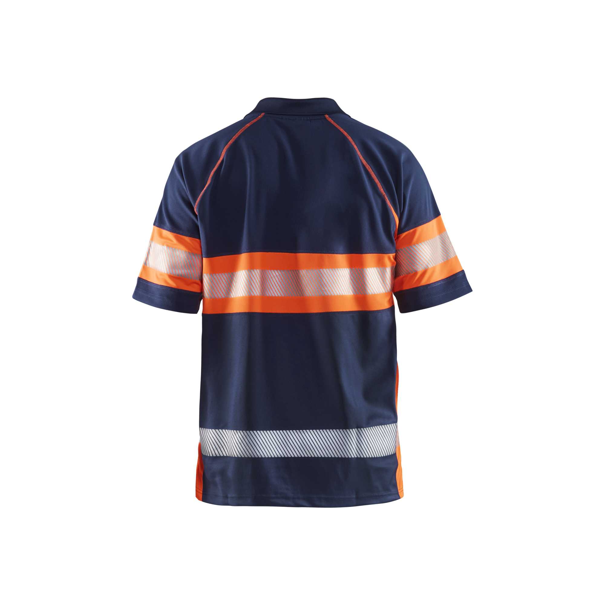 BLAKLADER 33381051 Hi Vis Polo Shirt with UV protection Hi Vis Reflective Short Sleeve Work Polo MEN - 100% Polyester